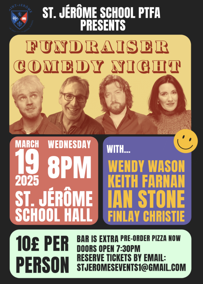 Comedy Night – Wednesday 19th March 2025 8pm