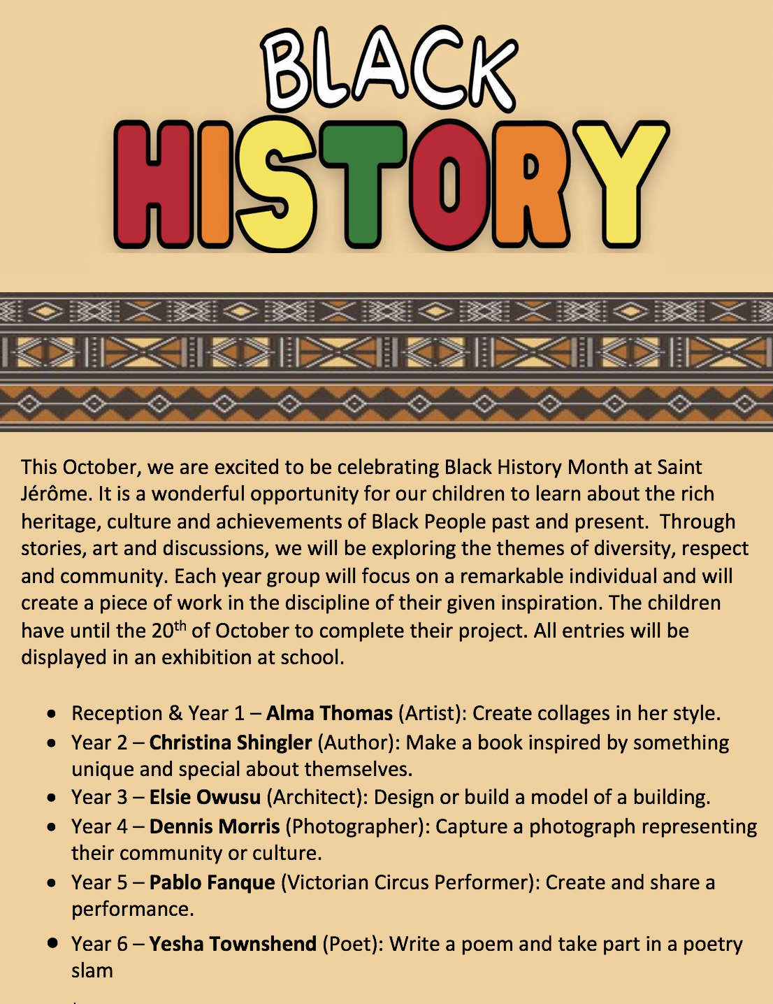 Celebrating Black History Month at Saint Jérôme!